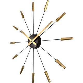 NeXtime Wanduhr Plug Inn Gold Durchmesser 58 cm  