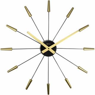 NeXtime Wanduhr Plug Inn Gold Durchmesser 58 cm  