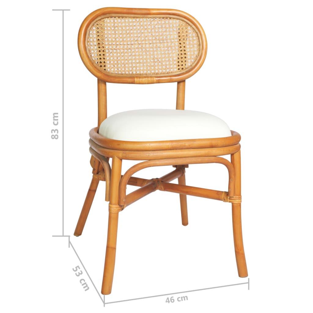 VidaXL sedia da pranzo Rattan  