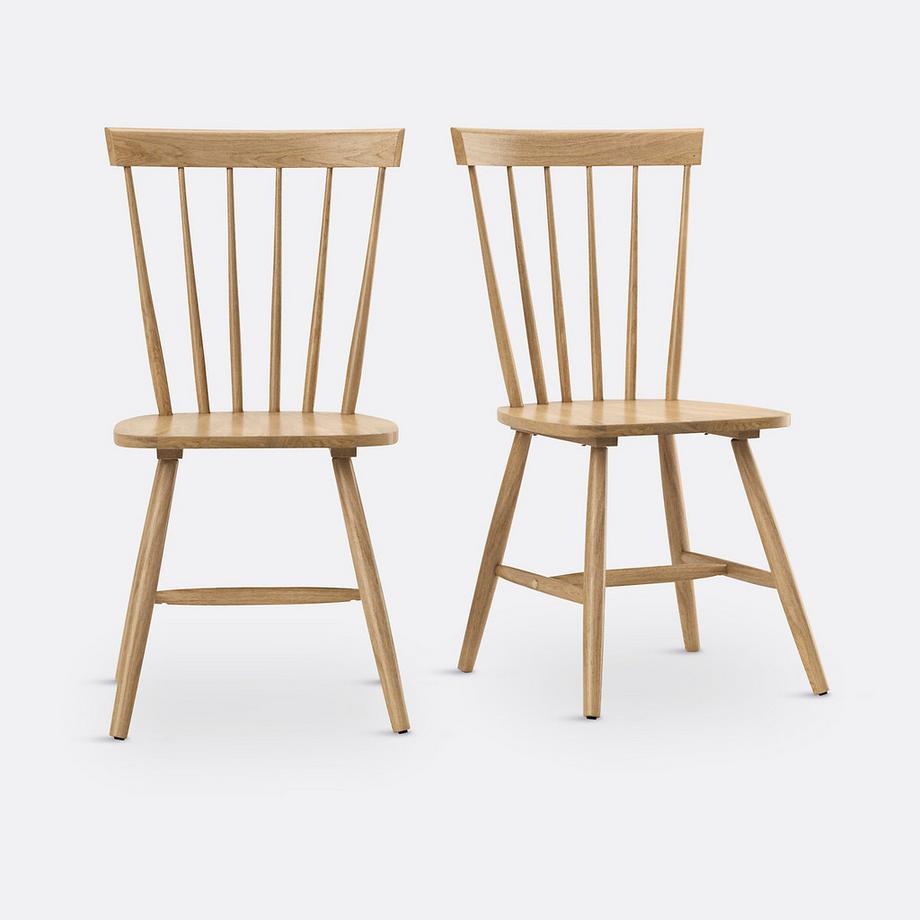 La Redoute Intérieurs Satz von 2 Sprossenstühlen aus massivem Hevea  
