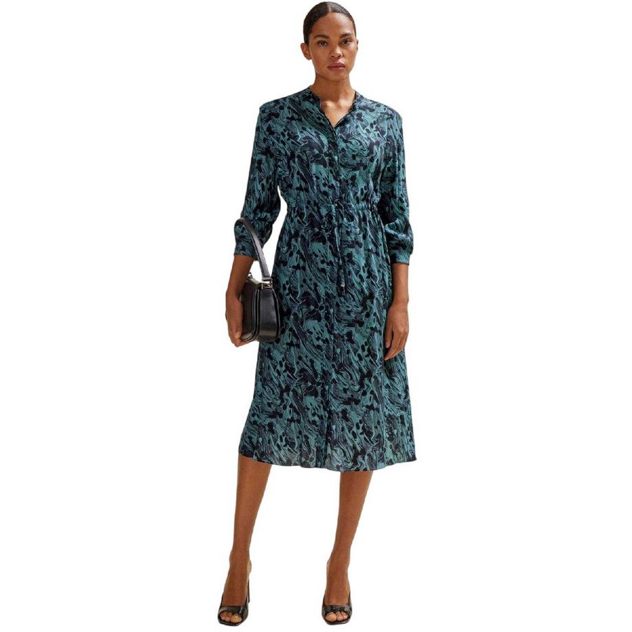BOSS Dalati Midi Hemdkleid mit Kragen  