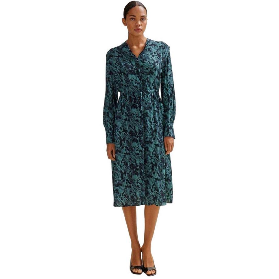 Dalati Midi Hemd Kleid, Mit Kragen