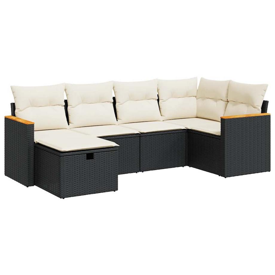 set di divani da giardino Polirattan