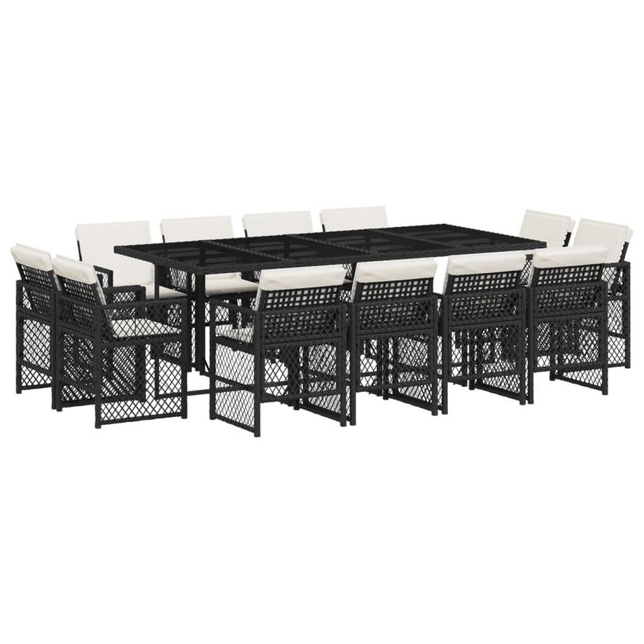 set da pranzo da giardino Polirattan