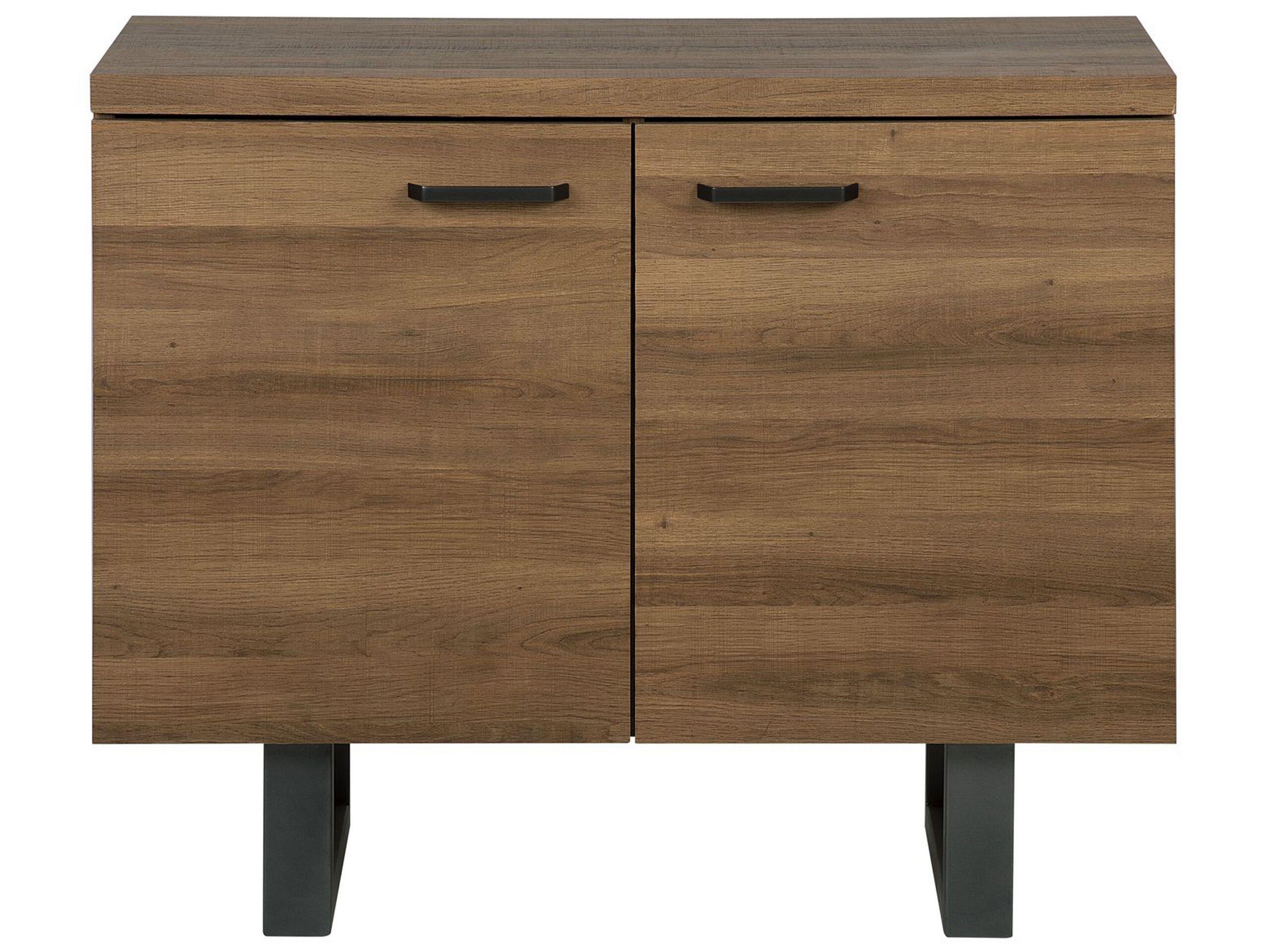 Beliani Credenza a 2 ante en Fibra a media densità (MDF) Moderno TIMBER  