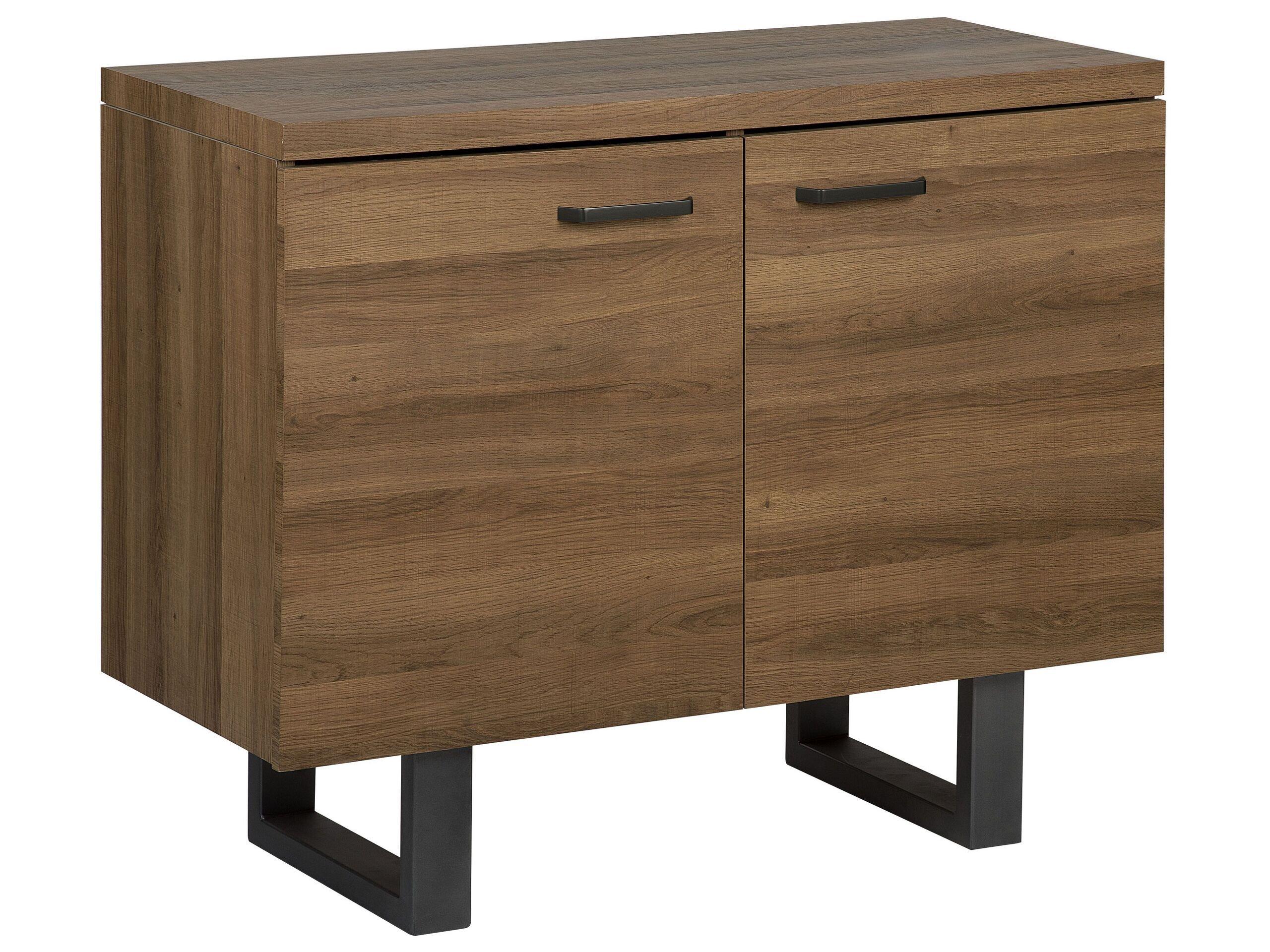 Beliani Commode 2 portes en MDF Moderne TIMBER  