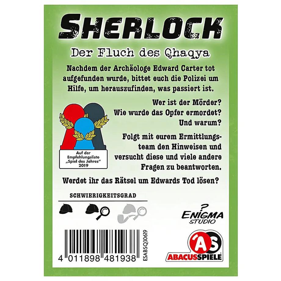 Abacus  Spiele Sherlock - Der Fluch des Qhaqya 