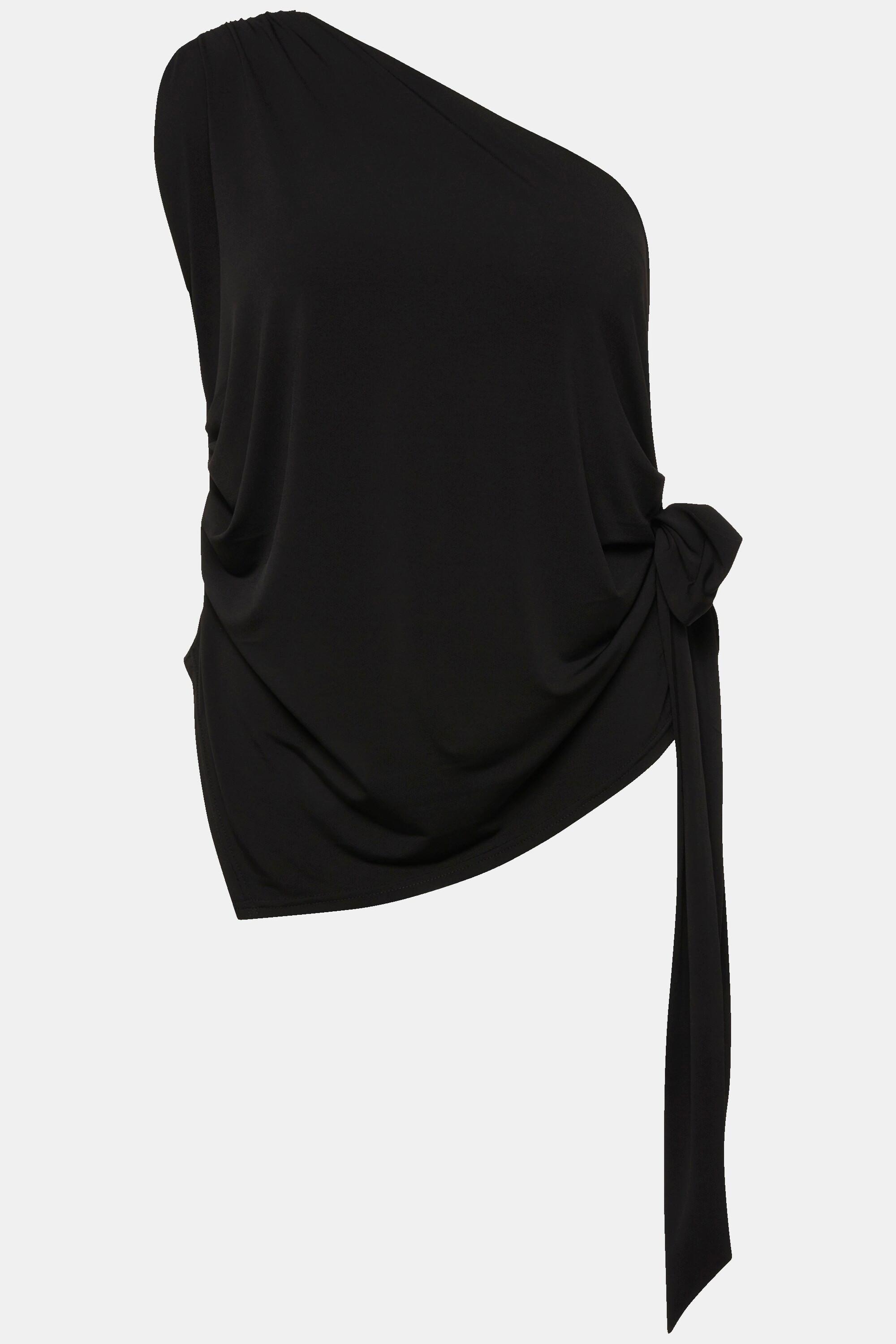 Ulla Popken  Top, One Shoulder, Slim, Bindeband, ärmellos 