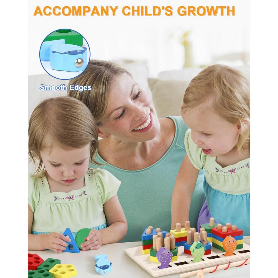 Activity-board  jouet de motricité, jeu de piquet, jeu de pêche, jouet pour bébé 