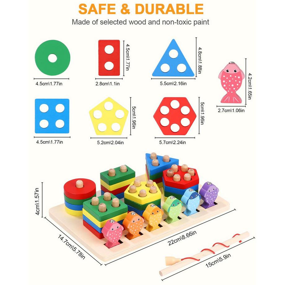 Activity-board  jouet de motricité, jeu de piquet, jeu de pêche, jouet pour bébé 