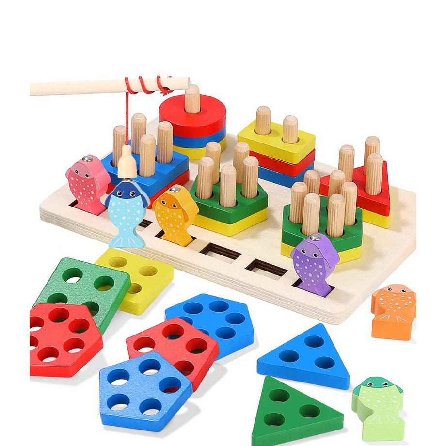 Activity-board  jouet de motricité, jeu de piquet, jeu de pêche, jouet pour bébé 