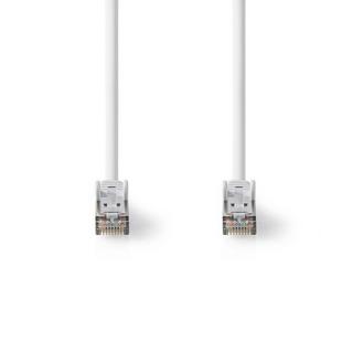 Nedis  Câble réseau Cat 8.1 | S/FTP | RJ45 mâle | RJ45 mâle | 15.0 m | Rond | LSZH | Blanc | Label 