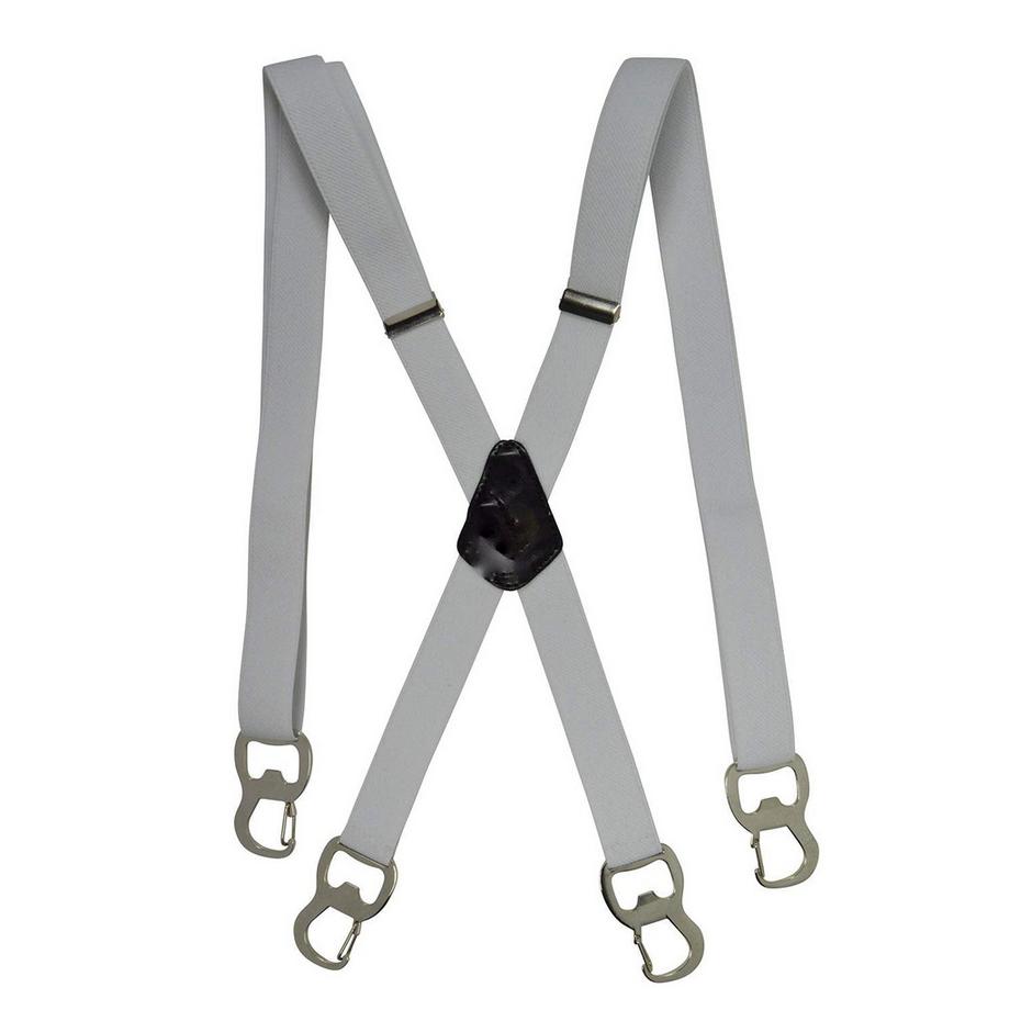 Schmale Hosenträger mit Bierflaschenöffner und Karabinerhaken