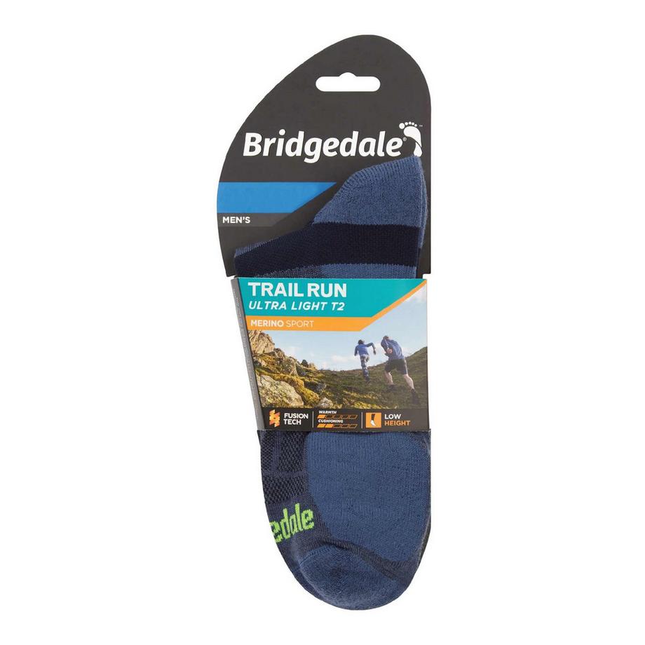 Bridgedale  1 Paio Calzini Ultraleggeri Caviglia Uomo in Lana Merino Sportivi 