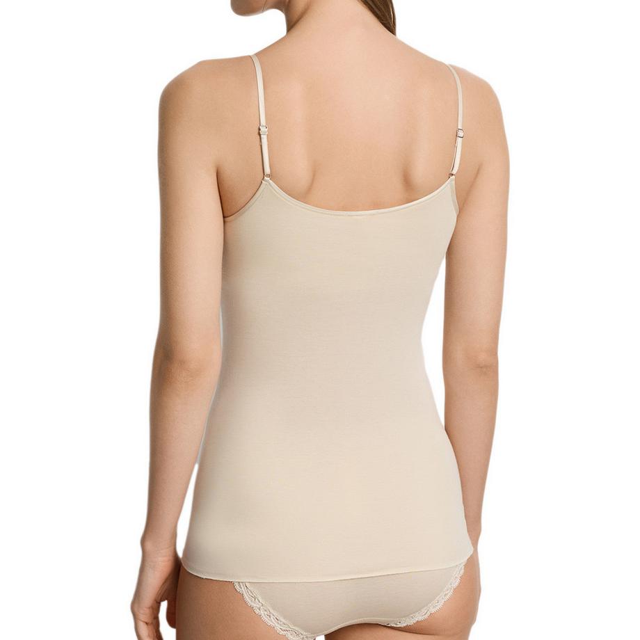 HANRO Cotton Seamless tops à bretelles spaghetti  