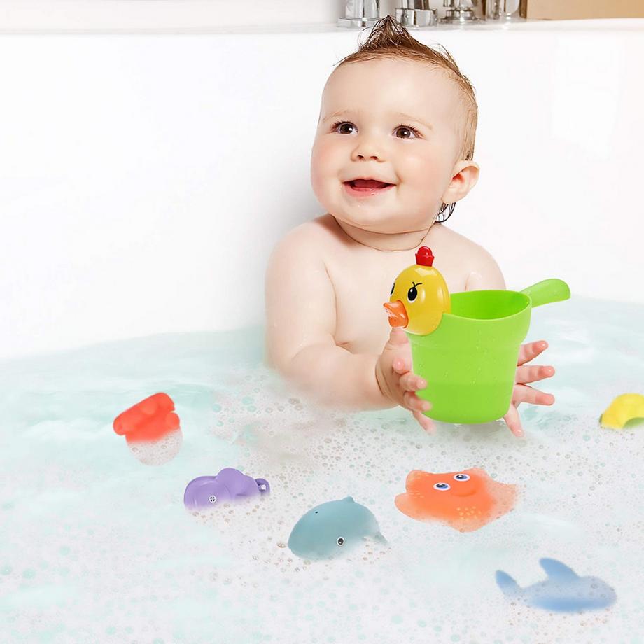 Activity-board  10Pcs Badewannenspielzeug für Baby ab 1 Jahr, Badespielzeug Wasserspielzeug Baby niedliche Wasserspritztiere für Baby Badewanne Geschenk 