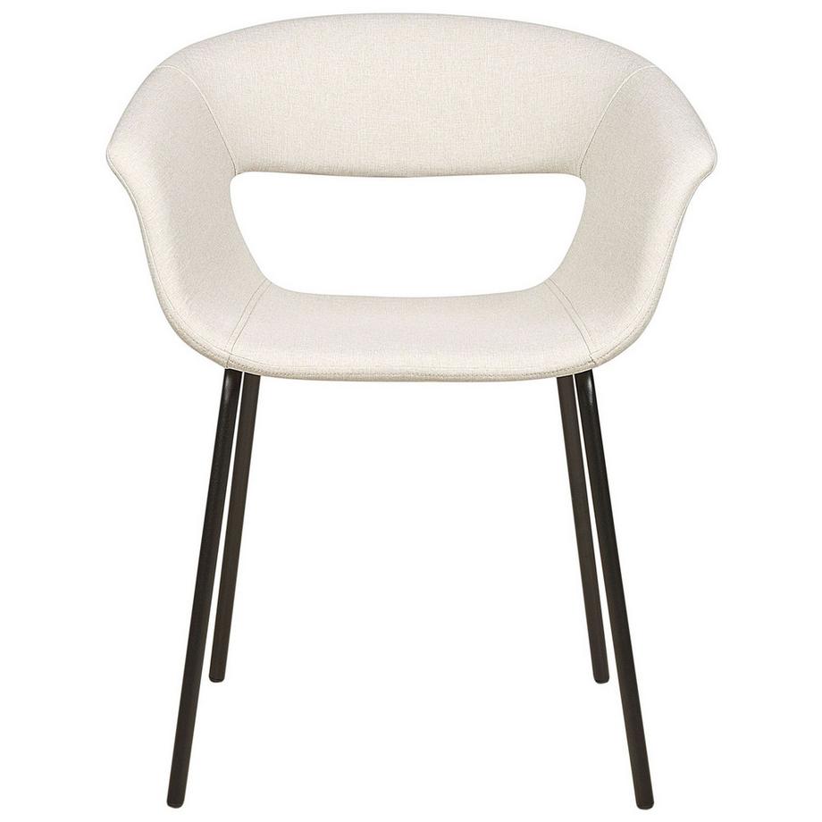 Beliani Esszimmerstuhl 2er Set aus Stoff Modern ELMA  