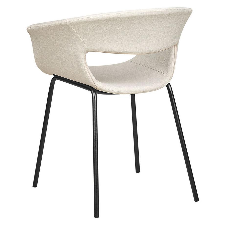 Beliani Esszimmerstuhl 2er Set aus Stoff Modern ELMA  