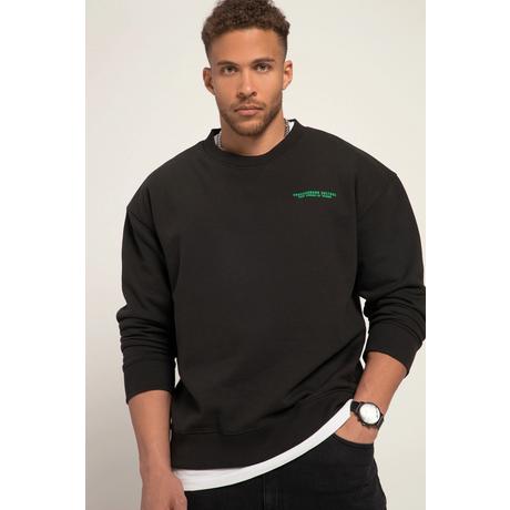 Sthuge  Sweat-shirt à manches longues, coupe Relaxed Fit, imprimé dans le dos - jusqu'au 8 XL 