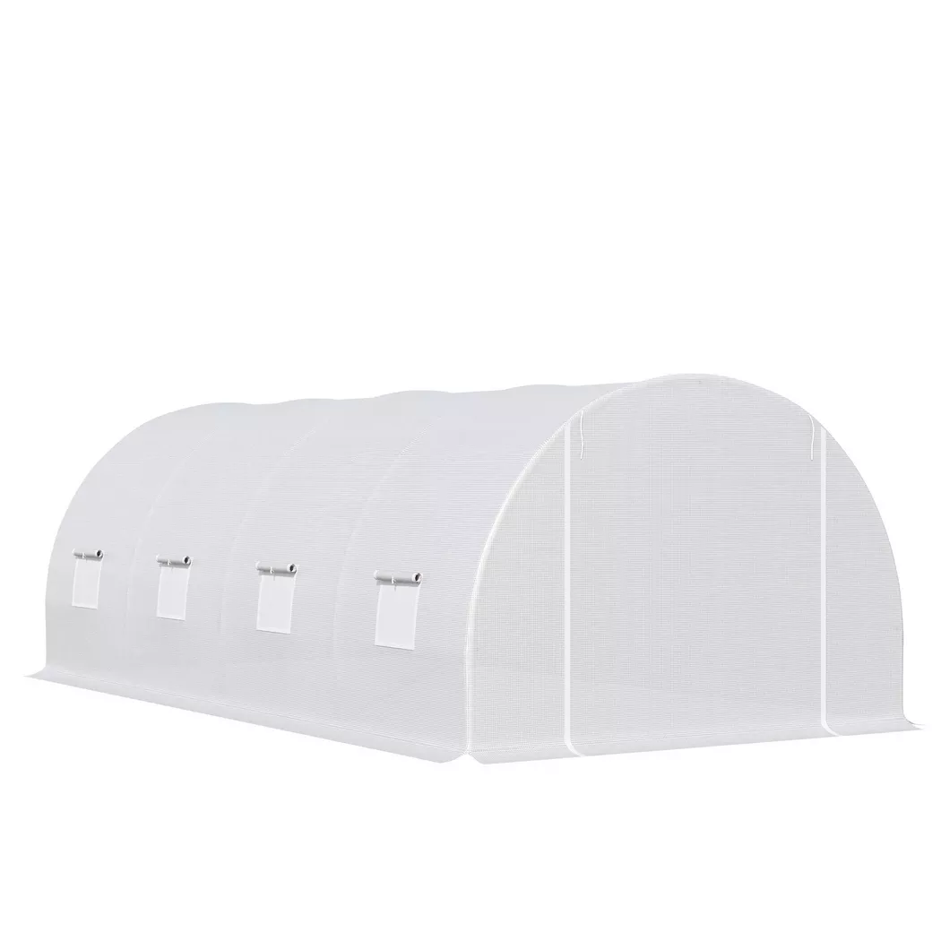 Outsunny - Gewächshaus, One Size, Weiss
