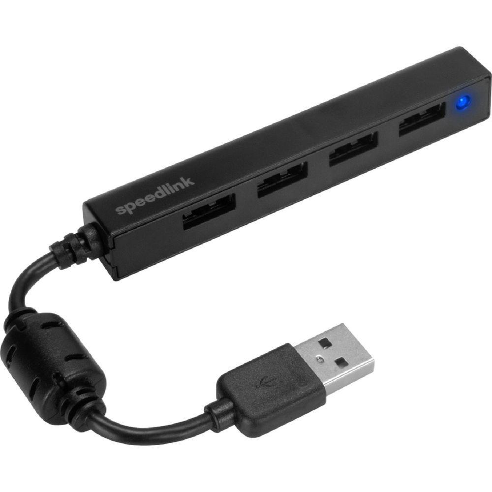 SPEEDLINK  SpeedLink Snappy Slim USB Hub, 4-Port, USB 2.0, Passiv 
