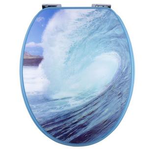 diaqua Siège WC Paris 3D Slow Down Wave - MDF - FSC® 100%  