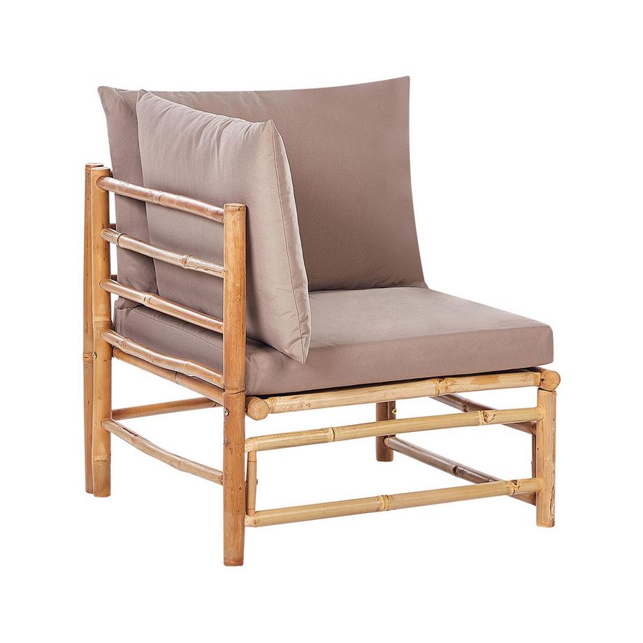 Beliani Section d'angle du jardin en Bambou Boho CERRETO  