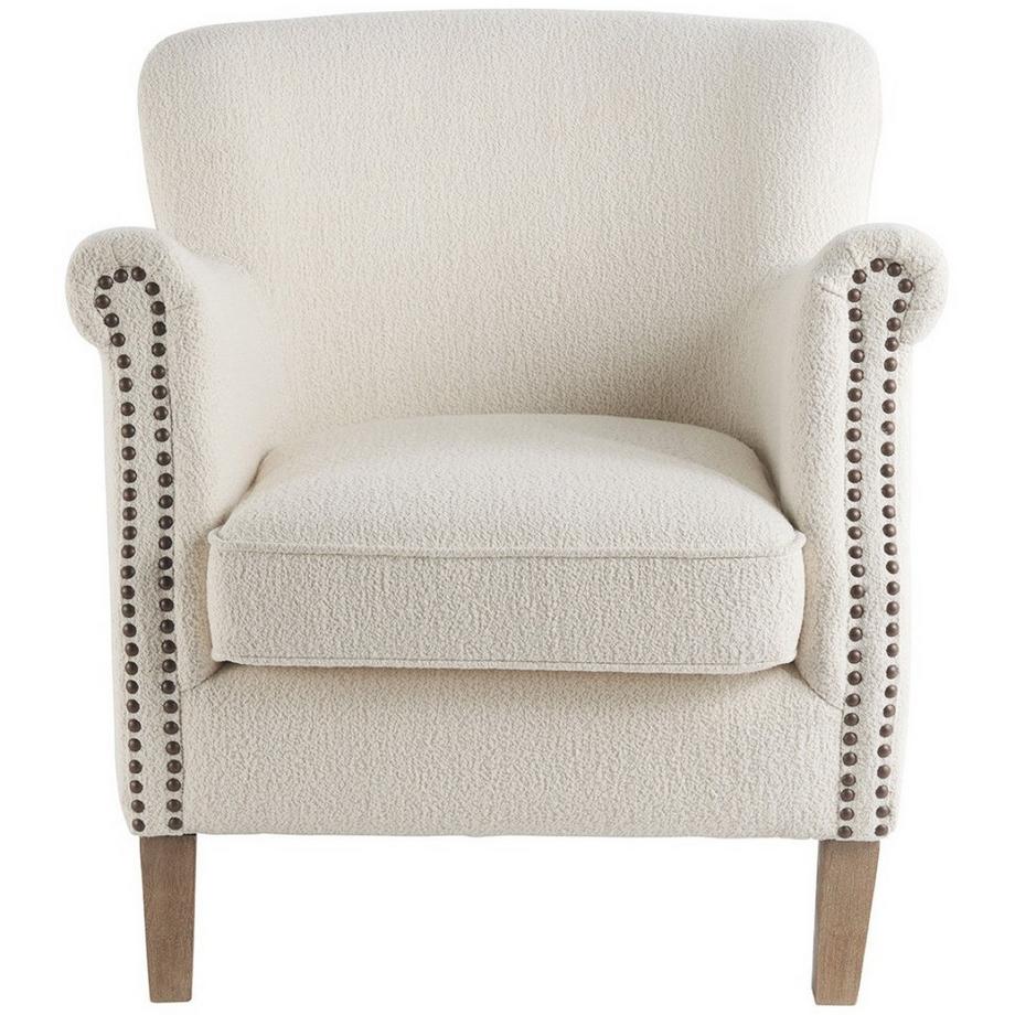 Fauteuil Claude Bouclé crème