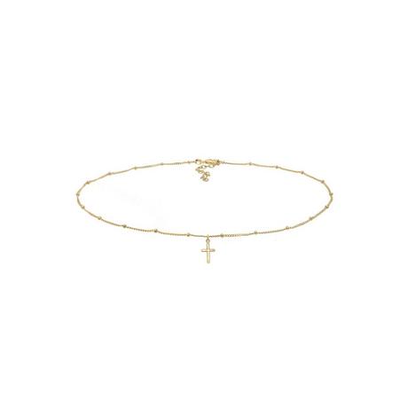 Elli  Halskette Choker Kreuz Anhänger 