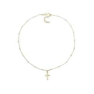 Elli  Halskette Choker Kreuz Anhänger 