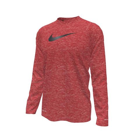 NIKE  NIKE HEATHER LONG SLEEVE HYDROGUARD 