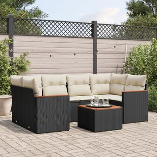 VidaXL Ensemble de canapés de jardin rotin synthétique  