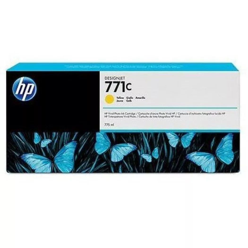 Hewlett-Packard – HP Tintenpatrone 771C yellow B6Y10A DesignJet Z6200 775ml, One Size