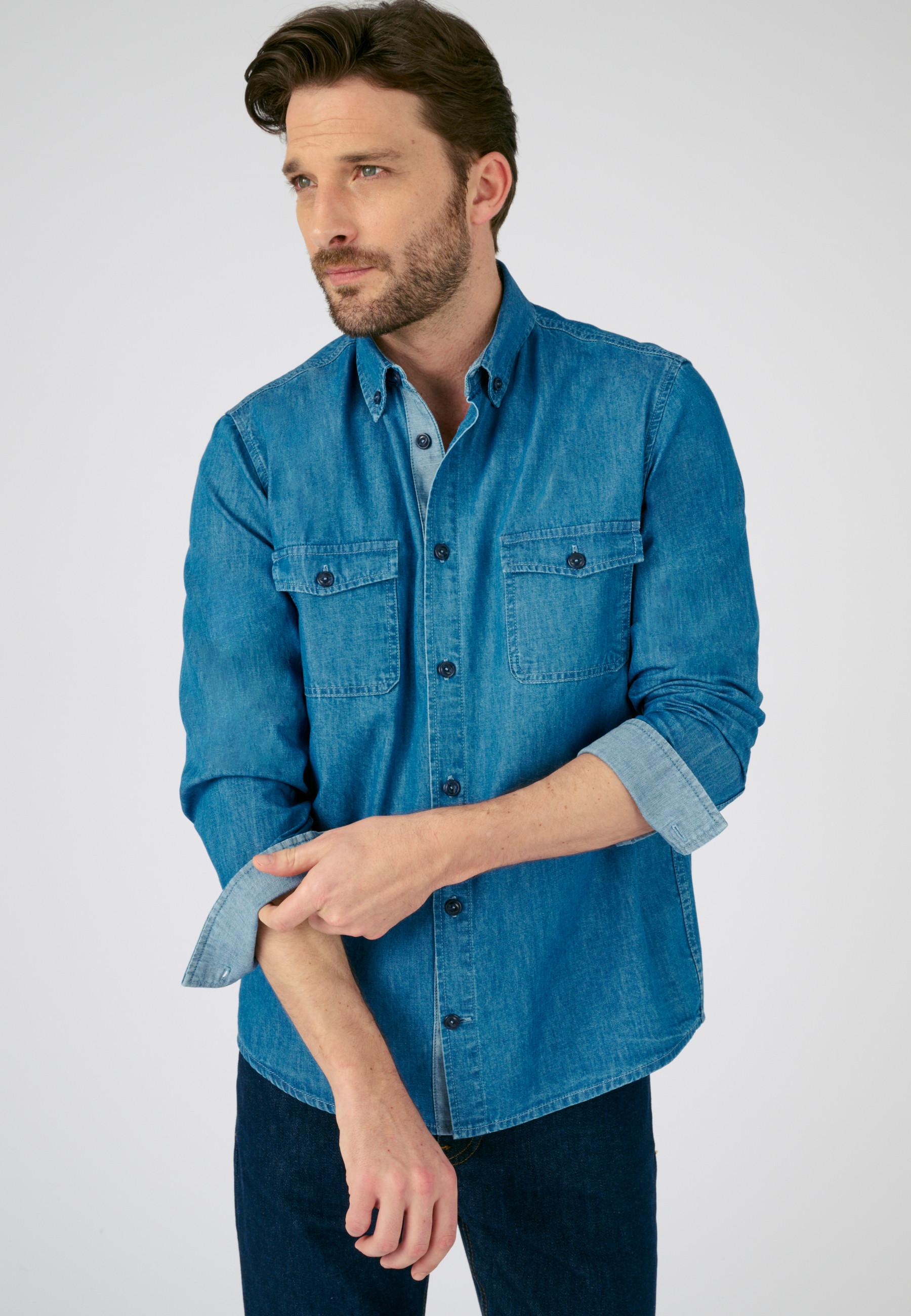 Damart  Chemise manches longues denim 