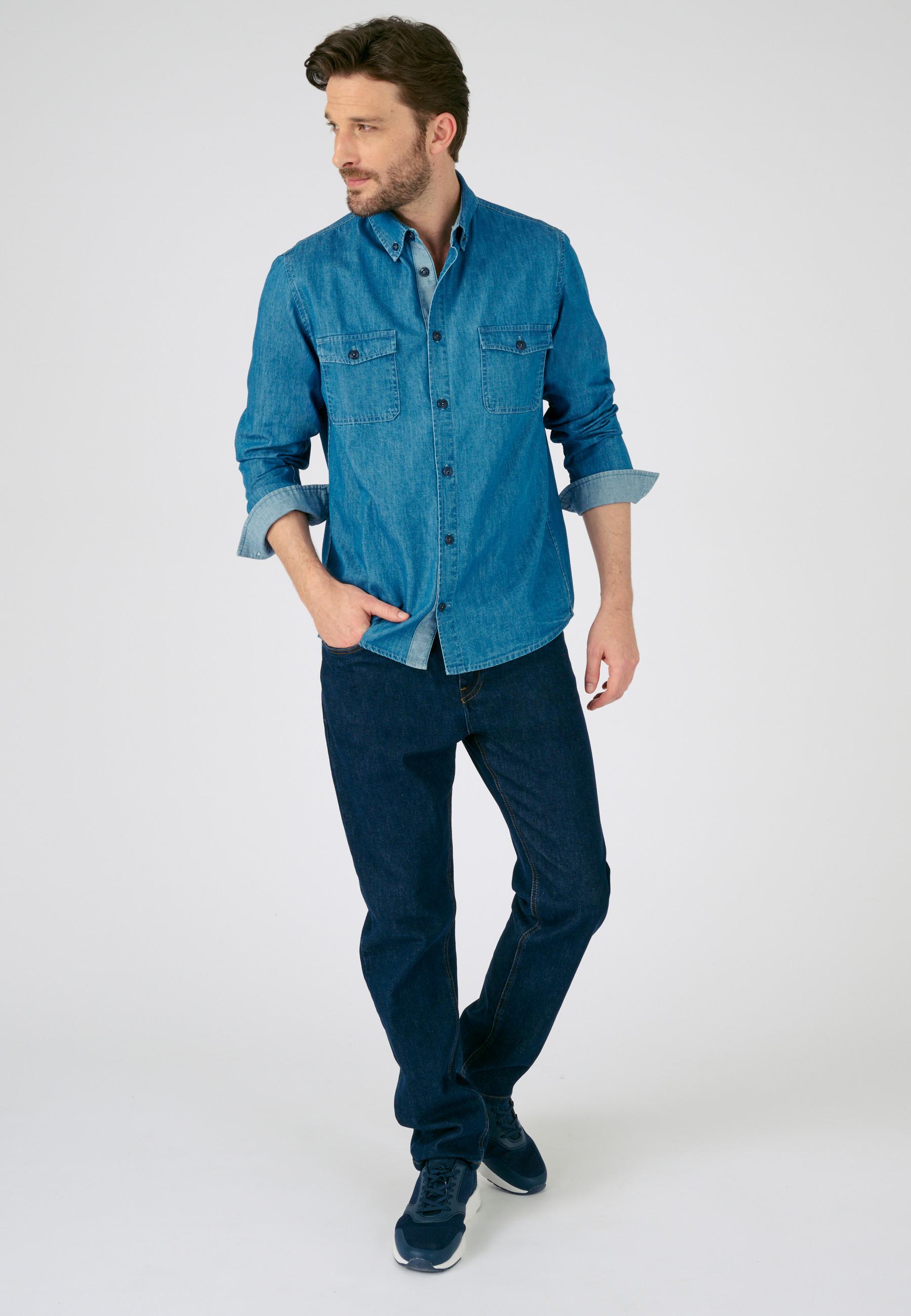 Damart  Chemise manches longues denim 