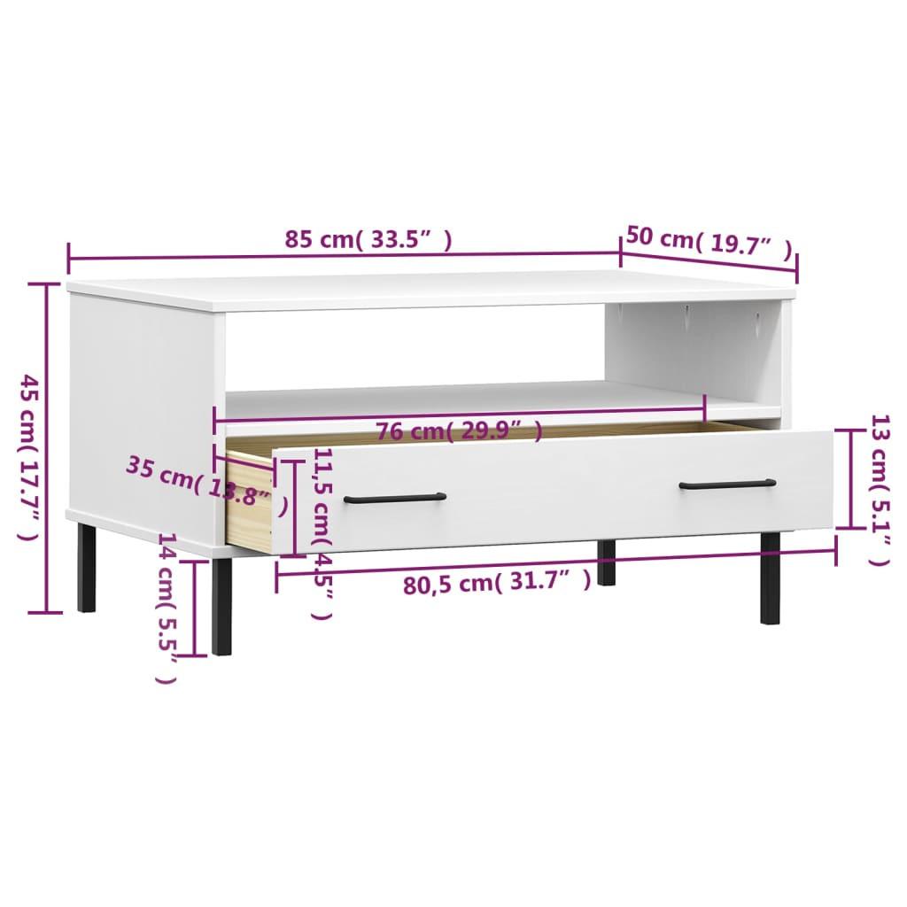 VidaXL Table basse bois  