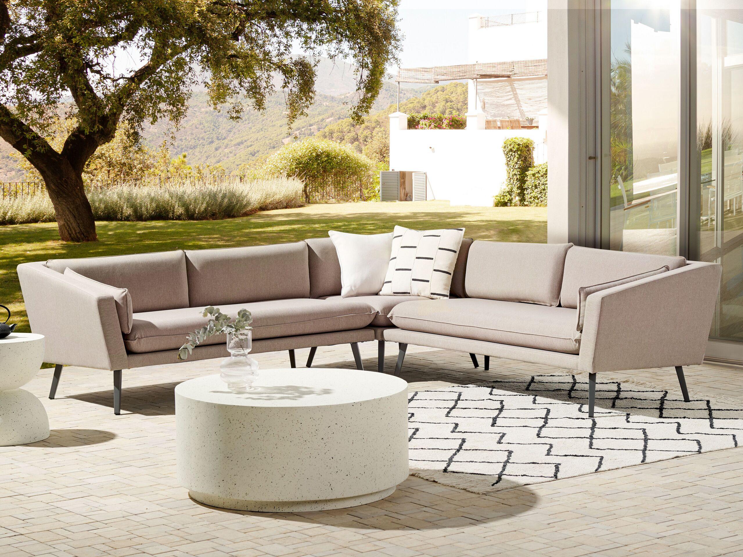 Beliani Ecksofa aus Polyester Modern LORETELLO  