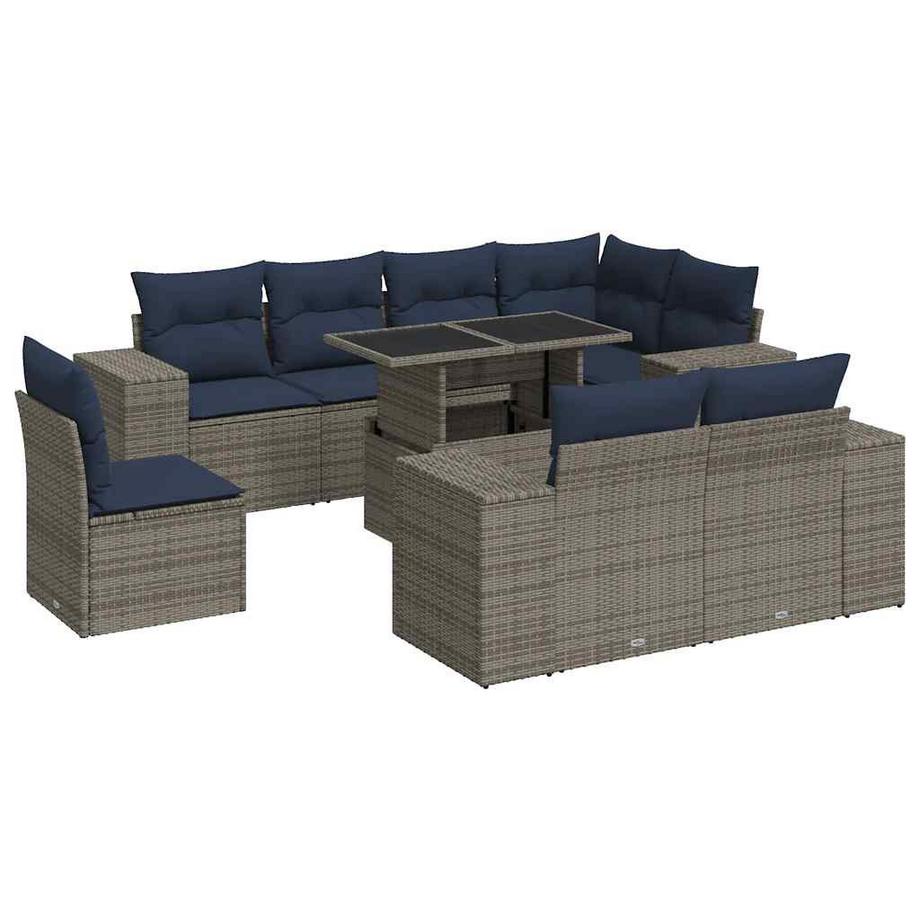 Garten sofagarnitur poly-rattan