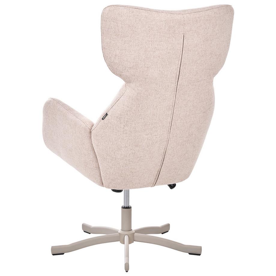 Beliani Fauteuil pivotant en Tissu Rétro SONDERBY  