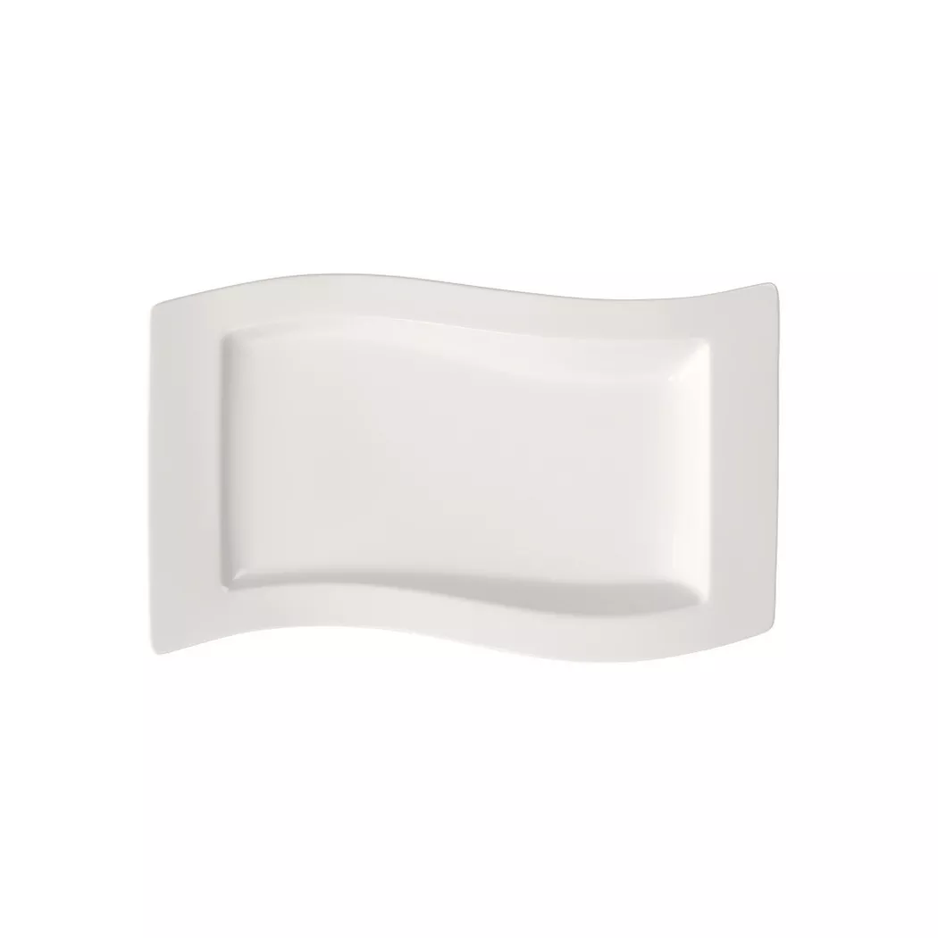 Villeroy & Boch Servierplatte "Servierplatte NewWave 49 x 30 cm weiß"