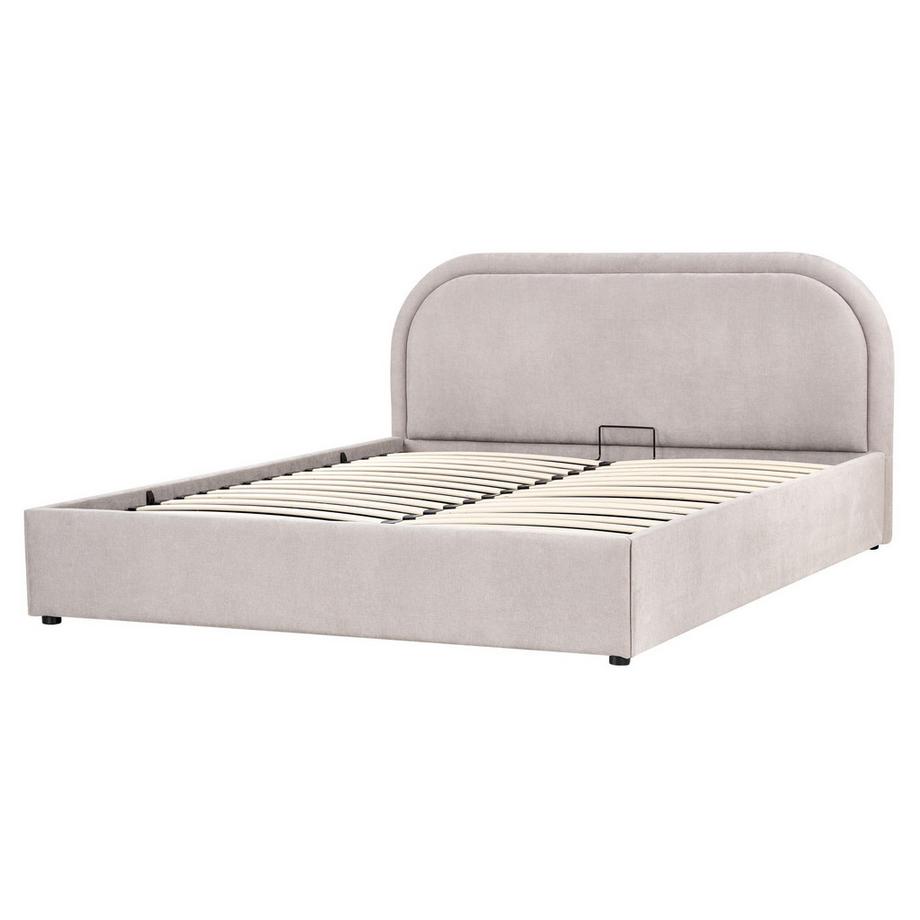 Beliani Lit ottoman en Tissu Moderne QUILLIEN  