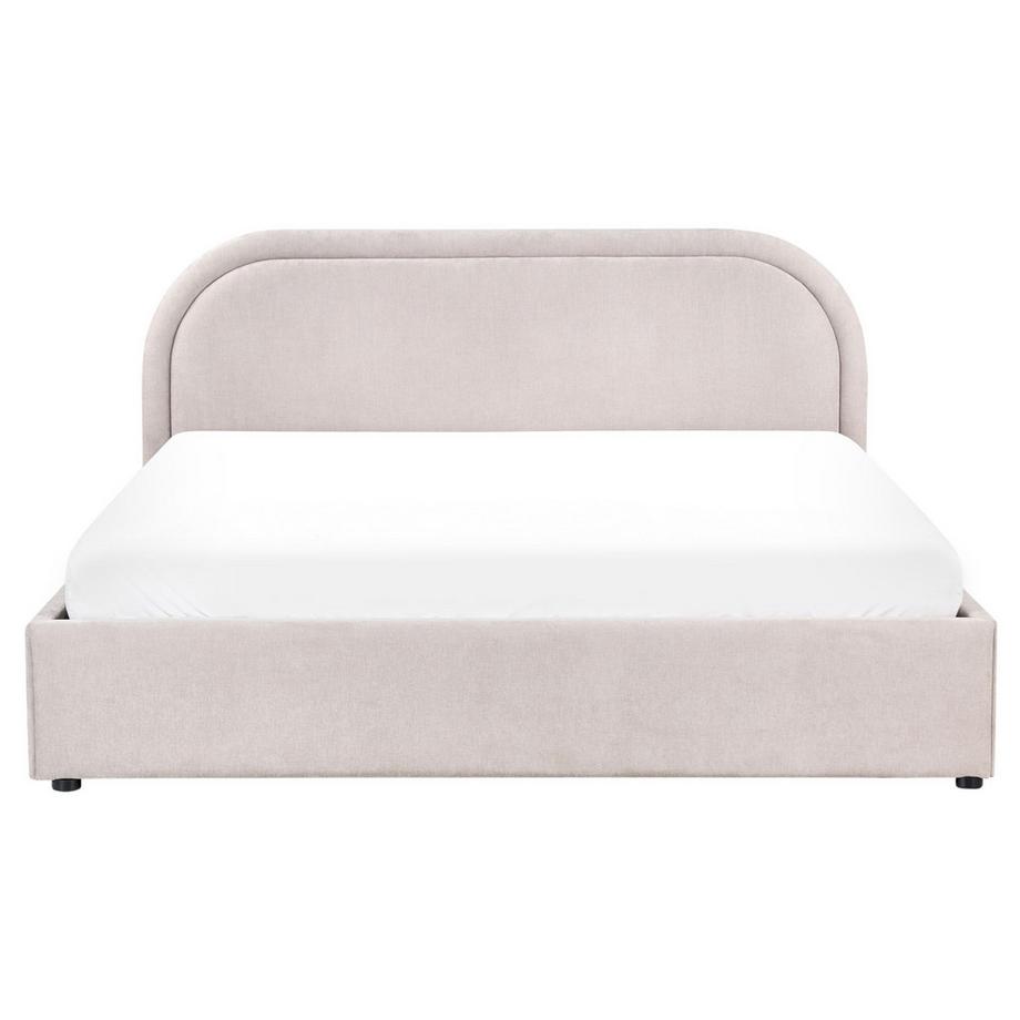 Beliani Lit ottoman en Tissu Moderne QUILLIEN  