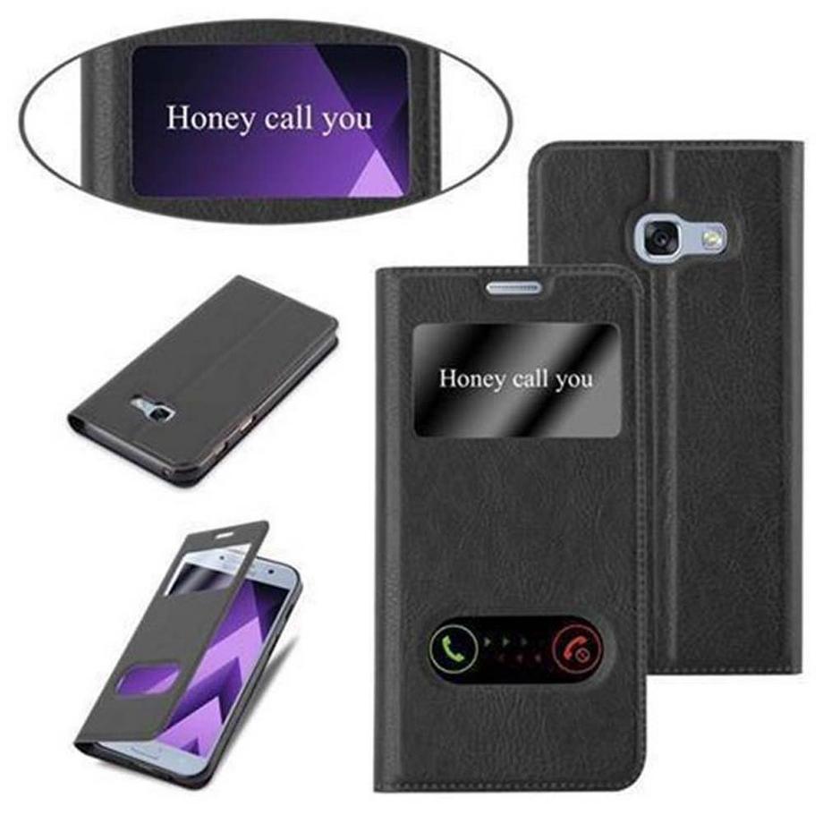 Cadorabo  Hülle für Samsung Galaxy A5 2017 Magnetverschluss, 2 Sichtfenstern 