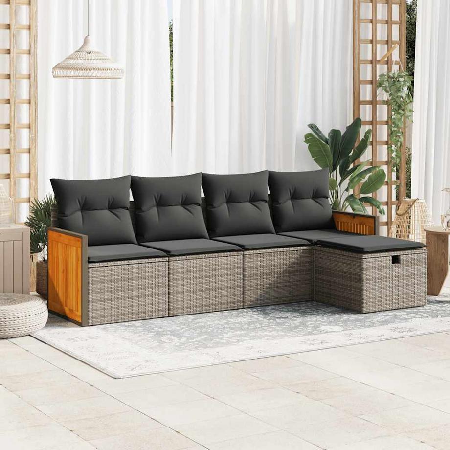 VidaXL Gartensofa set poly-rattan  