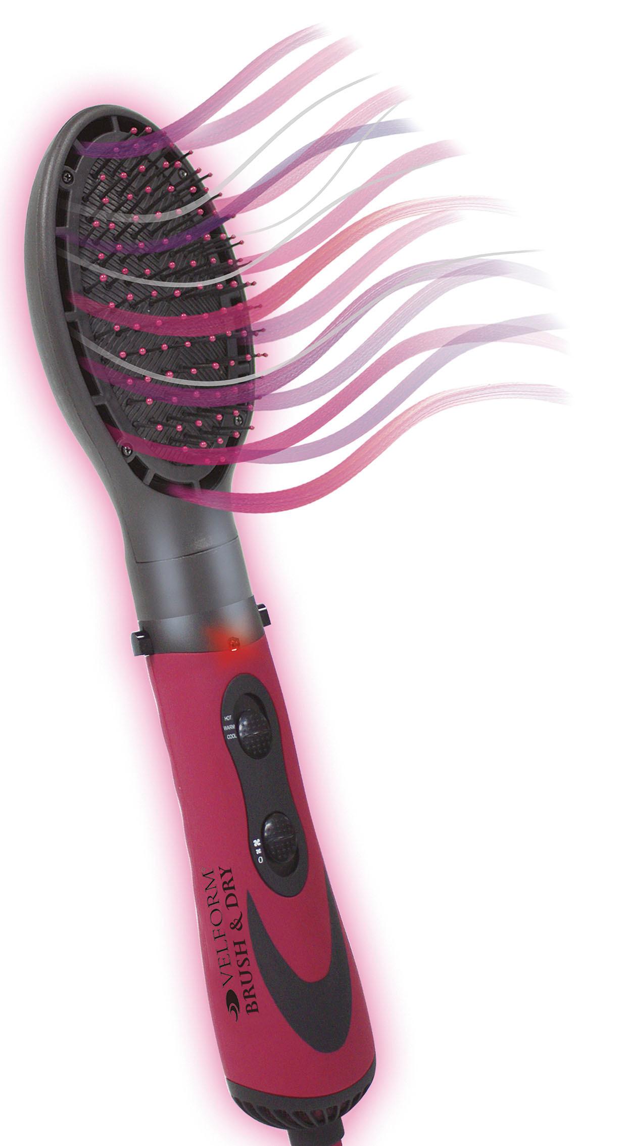 VELFORM Spazzola ad aria calda Brush & Dry per pettinare e modellare  