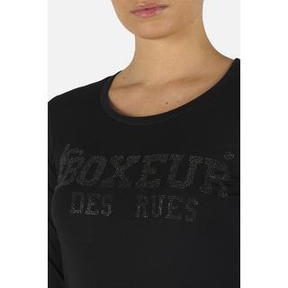 BOXEUR DES RUES  T-Shirt mit Strass-Logo 