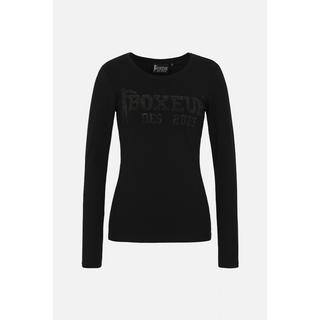 BOXEUR DES RUES  T-Shirt mit Strass-Logo 