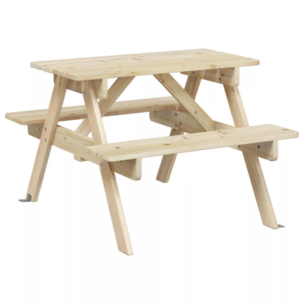 VidaXL - Picknicktisch holz, One Size, Braun