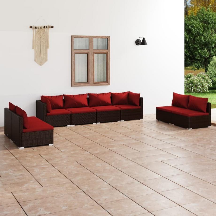 VidaXL Garten-lounge-set poly-rattan  