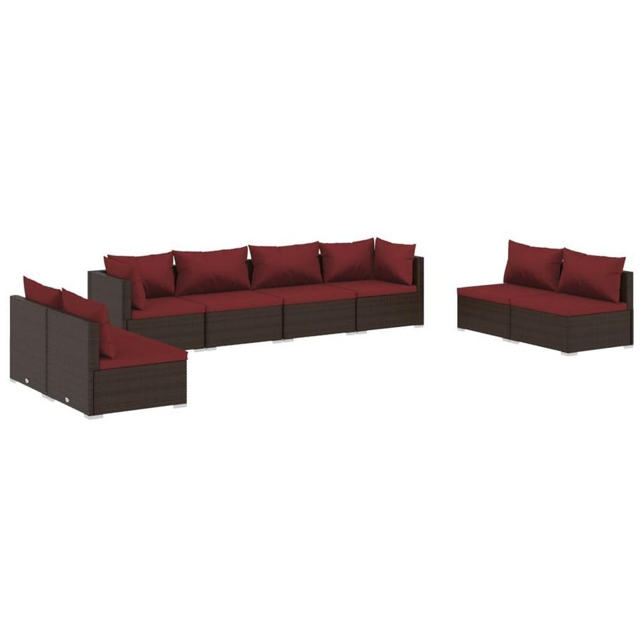 Garten-lounge-set poly-rattan